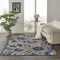 Homeroots 6 x 9 ft. Natural & Blue Indoor & Outdoor Area Rug 384861 - alternate 4